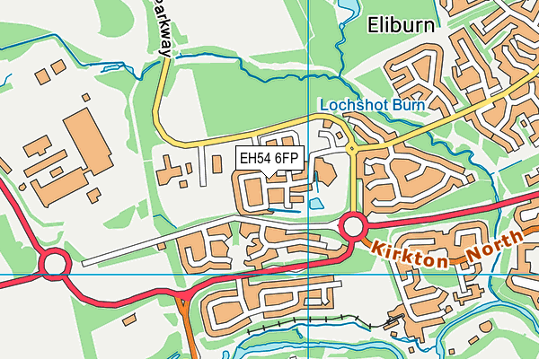 EH54 6FP map - OS VectorMap District (Ordnance Survey) EH54 6FP map - OS VectorMap District (Ordnance Survey)