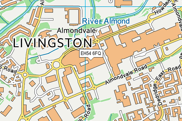 EH54 6FQ map - OS VectorMap District (Ordnance Survey) EH54 6FQ map - OS VectorMap District (Ordnance Survey)