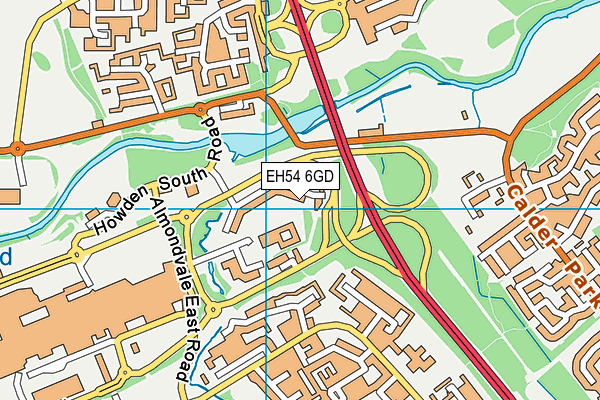 EH54 6GD map - OS VectorMap District (Ordnance Survey) EH54 6GD map - OS VectorMap District (Ordnance Survey)
