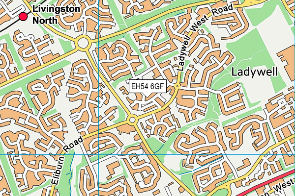 EH54 6GF map - OS VectorMap District (Ordnance Survey) EH54 6GF map - OS VectorMap District (Ordnance Survey)
