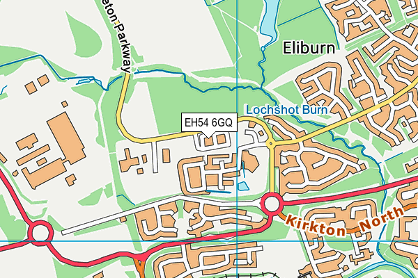 EH54 6GQ map - OS VectorMap District (Ordnance Survey) EH54 6GQ map - OS VectorMap District (Ordnance Survey)