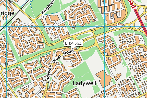 EH54 6GZ map - OS VectorMap District (Ordnance Survey) EH54 6GZ map - OS VectorMap District (Ordnance Survey)