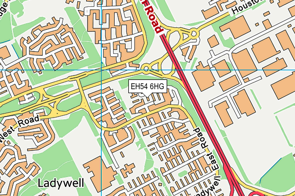 EH54 6HG map - OS VectorMap District (Ordnance Survey) EH54 6HG map - OS VectorMap District (Ordnance Survey)