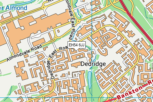 EH54 6JJ map - OS VectorMap District (Ordnance Survey) EH54 6JJ map - OS VectorMap District (Ordnance Survey)