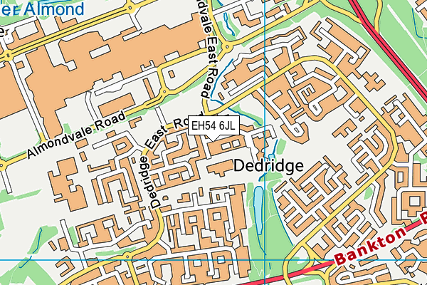EH54 6JL map - OS VectorMap District (Ordnance Survey) EH54 6JL map - OS VectorMap District (Ordnance Survey)