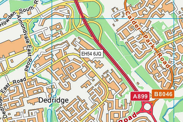 EH54 6JQ map - OS VectorMap District (Ordnance Survey) EH54 6JQ map - OS VectorMap District (Ordnance Survey)