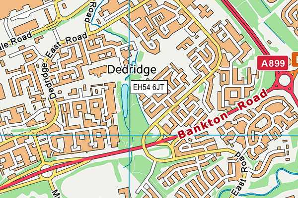 EH54 6JT map - OS VectorMap District (Ordnance Survey) EH54 6JT map - OS VectorMap District (Ordnance Survey)