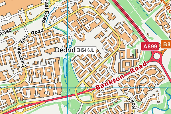 EH54 6JU map - OS VectorMap District (Ordnance Survey) EH54 6JU map - OS VectorMap District (Ordnance Survey)