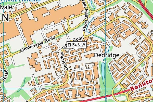 EH54 6JW map - OS VectorMap District (Ordnance Survey) EH54 6JW map - OS VectorMap District (Ordnance Survey)