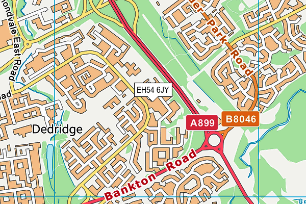 EH54 6JY map - OS VectorMap District (Ordnance Survey) EH54 6JY map - OS VectorMap District (Ordnance Survey)