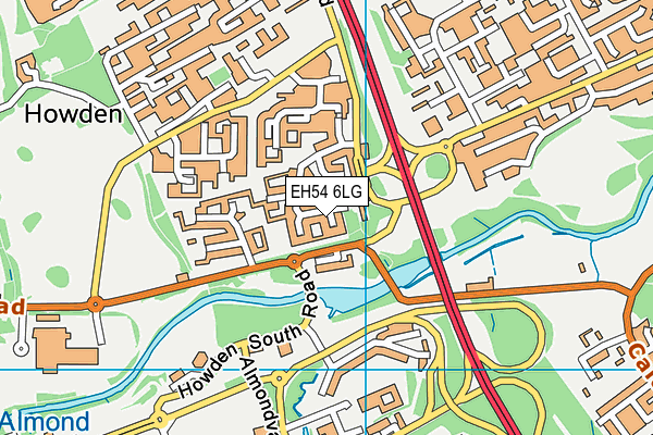 EH54 6LG map - OS VectorMap District (Ordnance Survey) EH54 6LG map - OS VectorMap District (Ordnance Survey)