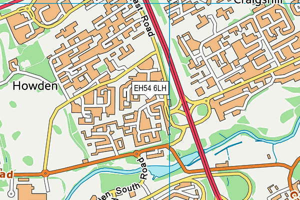 EH54 6LH map - OS VectorMap District (Ordnance Survey) EH54 6LH map - OS VectorMap District (Ordnance Survey)