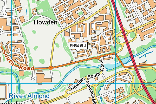 EH54 6LJ map - OS VectorMap District (Ordnance Survey) EH54 6LJ map - OS VectorMap District (Ordnance Survey)