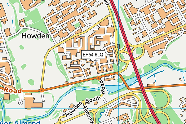 EH54 6LQ map - OS VectorMap District (Ordnance Survey) EH54 6LQ map - OS VectorMap District (Ordnance Survey)