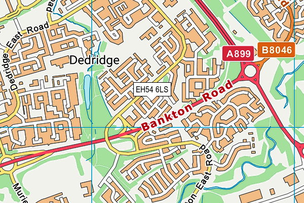 EH54 6LS map - OS VectorMap District (Ordnance Survey) EH54 6LS map - OS VectorMap District (Ordnance Survey)