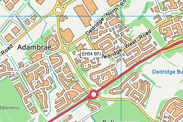 EH54 6PJ map - OS VectorMap District (Ordnance Survey) EH54 6PJ map - OS VectorMap District (Ordnance Survey)