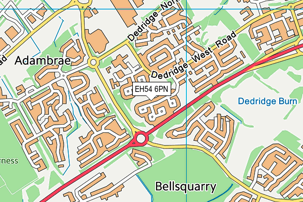 EH54 6PN map - OS VectorMap District (Ordnance Survey) EH54 6PN map - OS VectorMap District (Ordnance Survey)