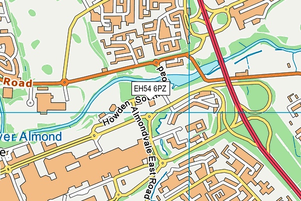 EH54 6PZ map - OS VectorMap District (Ordnance Survey) EH54 6PZ map - OS VectorMap District (Ordnance Survey)