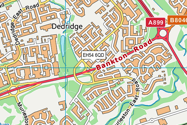 EH54 6QD map - OS VectorMap District (Ordnance Survey) EH54 6QD map - OS VectorMap District (Ordnance Survey)