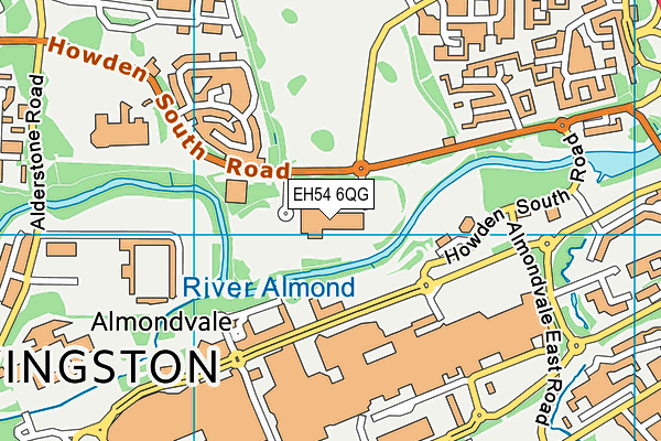 EH54 6QG map - OS VectorMap District (Ordnance Survey) EH54 6QG map - OS VectorMap District (Ordnance Survey)