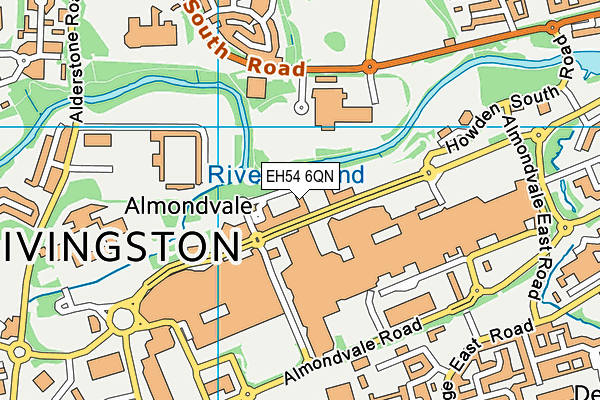 EH54 6QN map - OS VectorMap District (Ordnance Survey) EH54 6QN map - OS VectorMap District (Ordnance Survey)