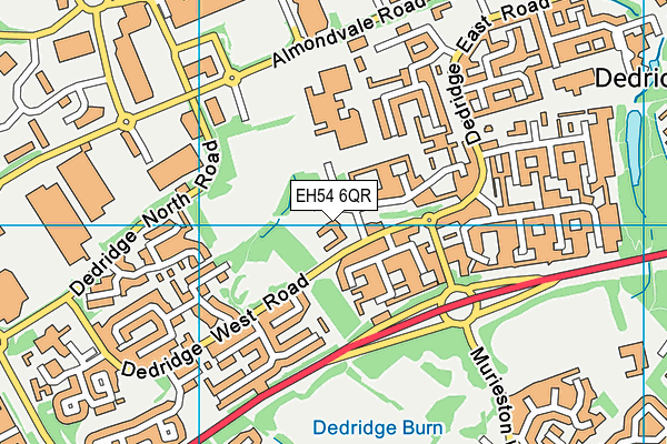 EH54 6QR map - OS VectorMap District (Ordnance Survey) EH54 6QR map - OS VectorMap District (Ordnance Survey)