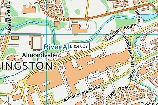 EH54 6QY map - OS VectorMap District (Ordnance Survey) EH54 6QY map - OS VectorMap District (Ordnance Survey)