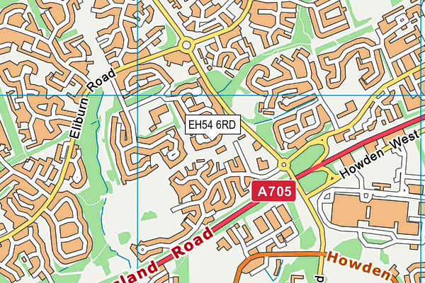 EH54 6RD map - OS VectorMap District (Ordnance Survey) EH54 6RD map - OS VectorMap District (Ordnance Survey)