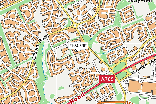 EH54 6RE map - OS VectorMap District (Ordnance Survey) EH54 6RE map - OS VectorMap District (Ordnance Survey)