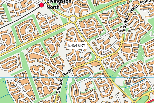 EH54 6RY map - OS VectorMap District (Ordnance Survey) EH54 6RY map - OS VectorMap District (Ordnance Survey)