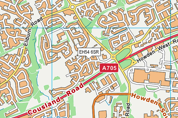 EH54 6SR map - OS VectorMap District (Ordnance Survey) EH54 6SR map - OS VectorMap District (Ordnance Survey)