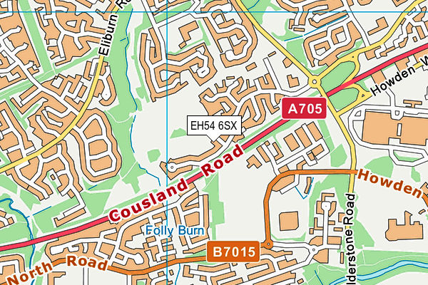 EH54 6SX map - OS VectorMap District (Ordnance Survey) EH54 6SX map - OS VectorMap District (Ordnance Survey)