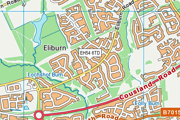 EH54 6TD map - OS VectorMap District (Ordnance Survey) EH54 6TD map - OS VectorMap District (Ordnance Survey)