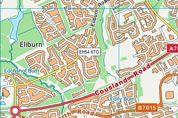 EH54 6TG map - OS VectorMap District (Ordnance Survey) EH54 6TG map - OS VectorMap District (Ordnance Survey)