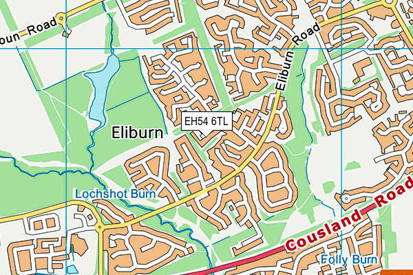 EH54 6TL map - OS VectorMap District (Ordnance Survey) EH54 6TL map - OS VectorMap District (Ordnance Survey)