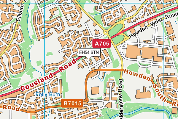 EH54 6TN map - OS VectorMap District (Ordnance Survey) EH54 6TN map - OS VectorMap District (Ordnance Survey)