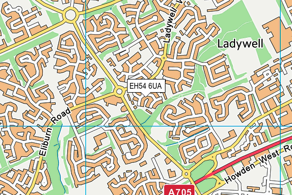 EH54 6UA map - OS VectorMap District (Ordnance Survey) EH54 6UA map - OS VectorMap District (Ordnance Survey)