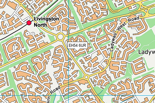 EH54 6UR map - OS VectorMap District (Ordnance Survey) EH54 6UR map - OS VectorMap District (Ordnance Survey)