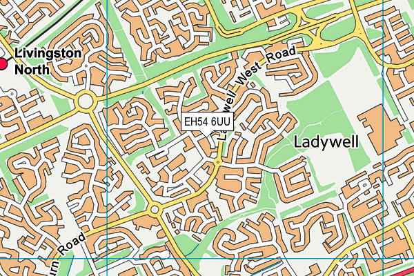 EH54 6UU map - OS VectorMap District (Ordnance Survey) EH54 6UU map - OS VectorMap District (Ordnance Survey)