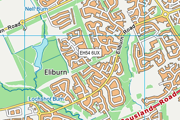 EH54 6UX map - OS VectorMap District (Ordnance Survey) EH54 6UX map - OS VectorMap District (Ordnance Survey)