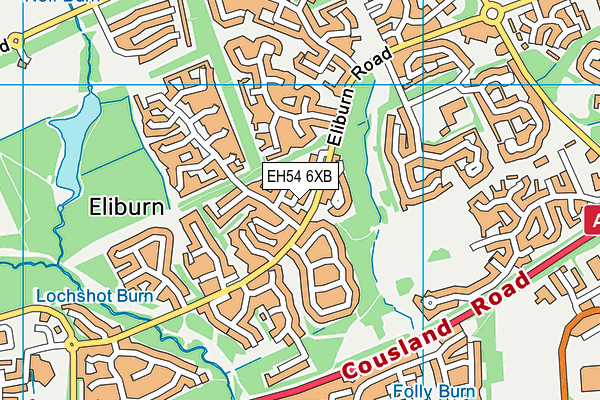 EH54 6XB map - OS VectorMap District (Ordnance Survey) EH54 6XB map - OS VectorMap District (Ordnance Survey)