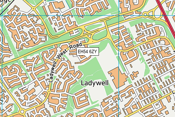 EH54 6ZY map - OS VectorMap District (Ordnance Survey) EH54 6ZY map - OS VectorMap District (Ordnance Survey)