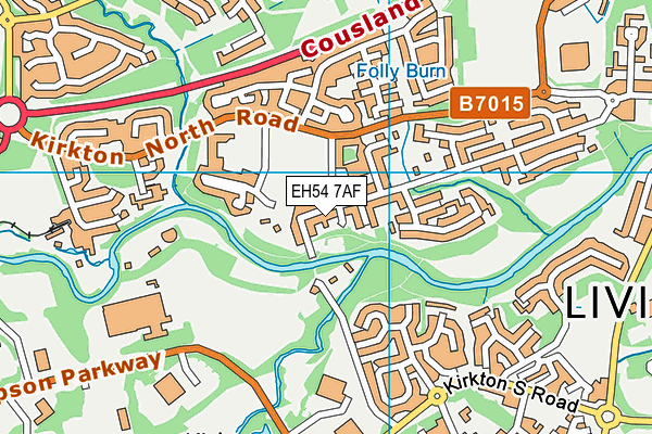 EH54 7AF map - OS VectorMap District (Ordnance Survey) EH54 7AF map - OS VectorMap District (Ordnance Survey)