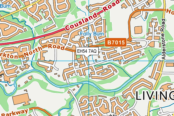 EH54 7AQ map - OS VectorMap District (Ordnance Survey) EH54 7AQ map - OS VectorMap District (Ordnance Survey)