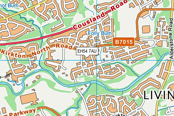 EH54 7AU map - OS VectorMap District (Ordnance Survey) EH54 7AU map - OS VectorMap District (Ordnance Survey)