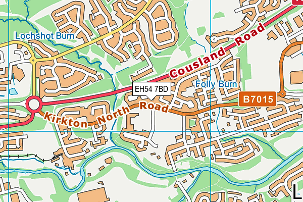 EH54 7BD map - OS VectorMap District (Ordnance Survey) EH54 7BD map - OS VectorMap District (Ordnance Survey)