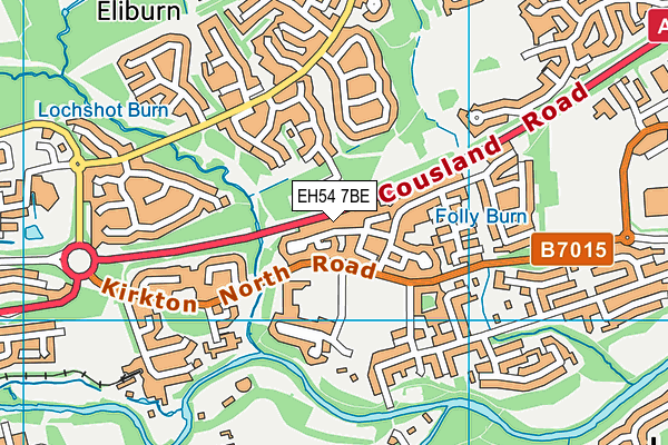 EH54 7BE map - OS VectorMap District (Ordnance Survey) EH54 7BE map - OS VectorMap District (Ordnance Survey)