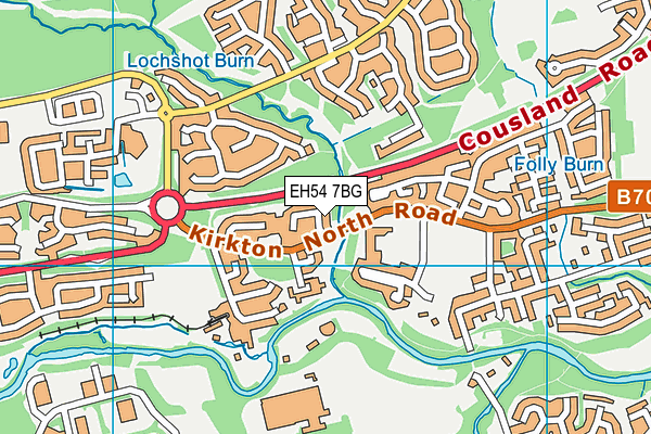 EH54 7BG map - OS VectorMap District (Ordnance Survey) EH54 7BG map - OS VectorMap District (Ordnance Survey)