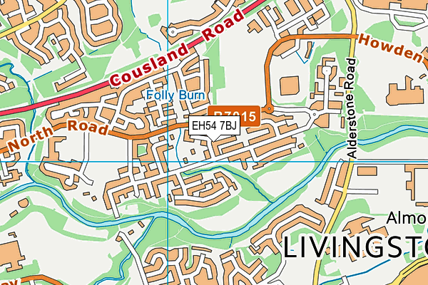 EH54 7BJ map - OS VectorMap District (Ordnance Survey) EH54 7BJ map - OS VectorMap District (Ordnance Survey)
