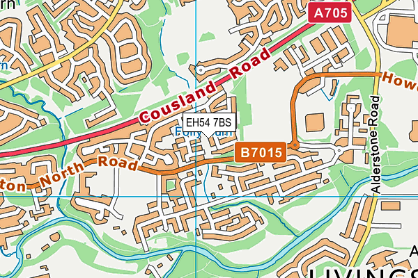 EH54 7BS map - OS VectorMap District (Ordnance Survey) EH54 7BS map - OS VectorMap District (Ordnance Survey)